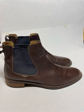 Cole Haan Grand OS C13108 Mens Size 10 M Brown Leather Chelsea Boots Slip On